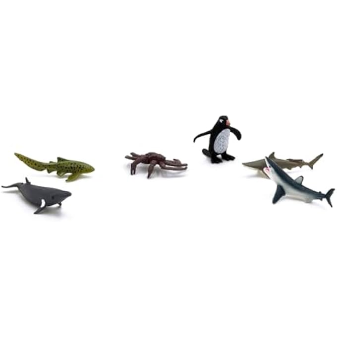 GALAXY 6 MARINE ANIMALS - REALISTIC OCEAN CREATURE FIGURES SET FOR KIDS - EDUCATIONAL AND FUN MARINE TOY COLLECTION - Image 1